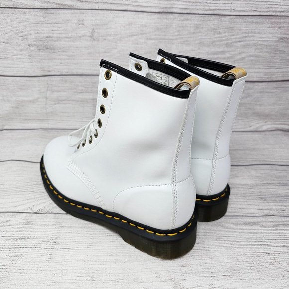 NEW! DR.‎ MARTENS VEGAN 1460 KEMBLE LACE UP BOOTS Women's Size 7 - Picture 9 of 12